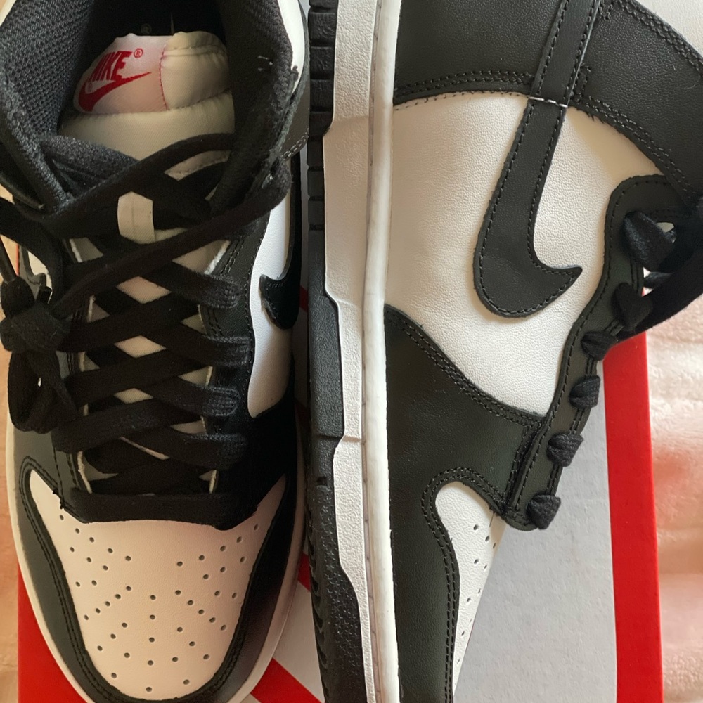 Panda Dunk W Nike Dunk High white/black-university red